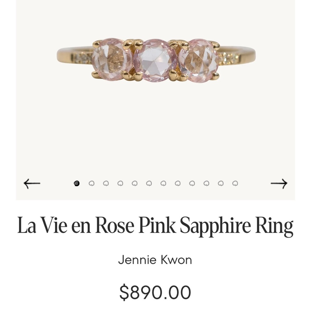 Catbird Jennie Kwon La Vie en Rose Ring - Picture 7 of 7